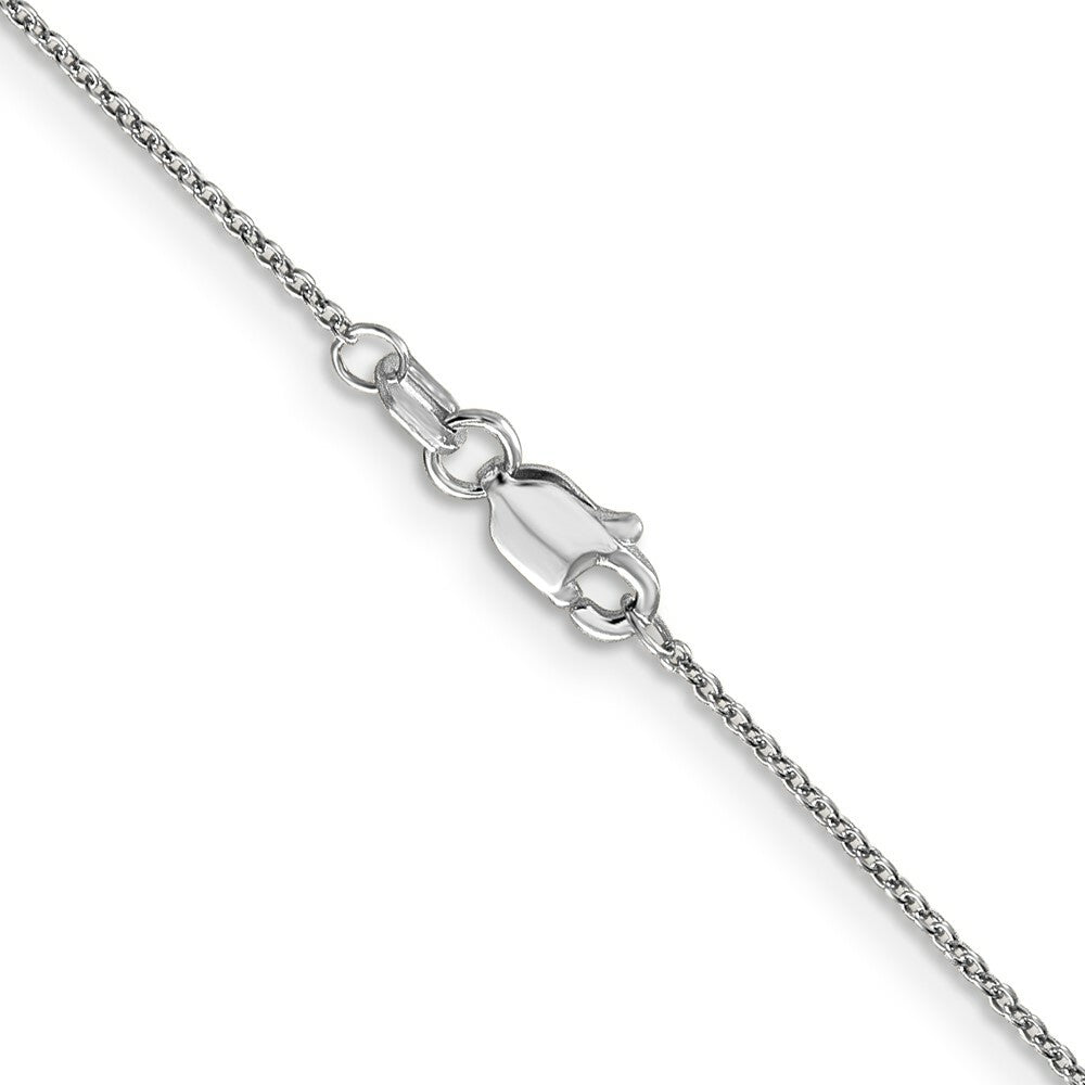 10k White Gold .9mm Cable Chain