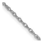 Load image into Gallery viewer, 10k White Gold 1.3mm Heavy Baby Rope Chain
