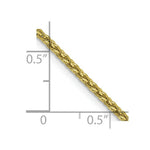 Load image into Gallery viewer, 10K Yellow Gold 1.9mm Parisian Wheat Chain
