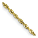 Load image into Gallery viewer, 10K Yellow Gold 1.84mm Diamond-cut Quadruple Rope Chain
