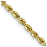 Load image into Gallery viewer, 10K Yellow Gold 2.25mm Diamond-cut Quadruple Rope Chain
