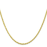 Load image into Gallery viewer, 10K Yellow Gold 2.25mm Diamond-cut Quadruple Rope Chain
