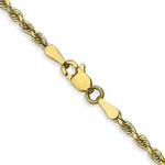 Load image into Gallery viewer, 10K Yellow Gold 2.25mm Diamond-cut Quadruple Rope Chain
