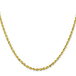 Load image into Gallery viewer, 10K Yellow Gold 2.75mm Diamond-cut Quadruple Rope Chain
