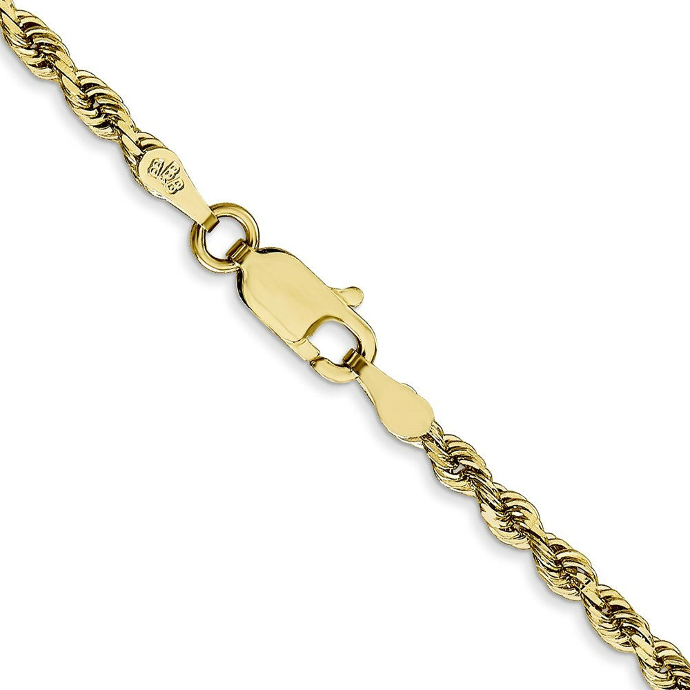 10K Yellow Gold 2.75mm Diamond-cut Quadruple Rope Chain