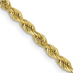 Load image into Gallery viewer, 10K Yellow Gold 2.75mm Diamond-cut Quadruple Rope Chain

