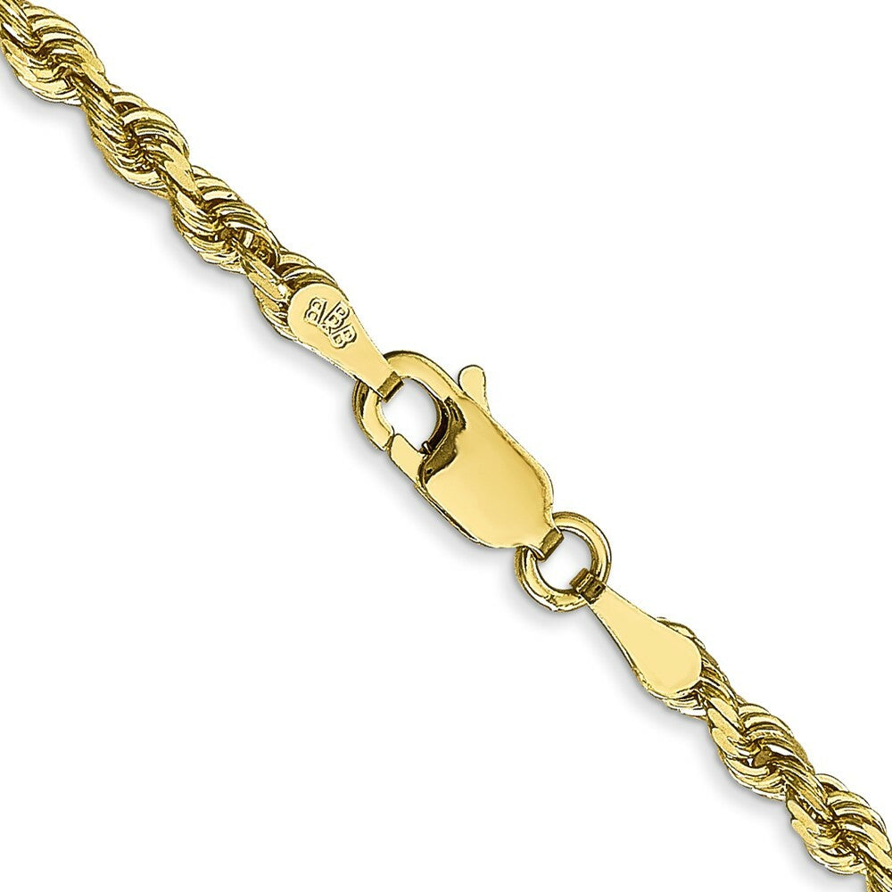 10K Yellow Gold 3.0mm Diamond-cut Quadruple Rope Chain