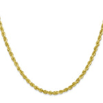 Load image into Gallery viewer, 10K Yellow Gold 3.35mm Diamond-cut Quadruple Rope Chain
