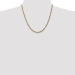 Load image into Gallery viewer, 10K Yellow Gold 4mm Diamond-cut Quadruple Rope Chain
