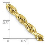 Load image into Gallery viewer, 10K Yellow Gold 5.0mm Diamond-cut Quadruple Rope Chain

