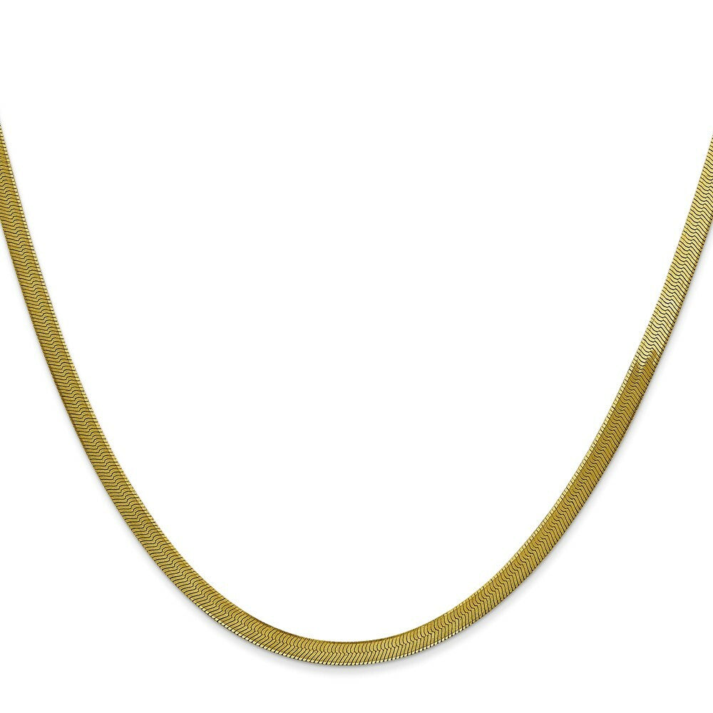10K Yellow Gold 3.0mm Silky Herringbone Chain