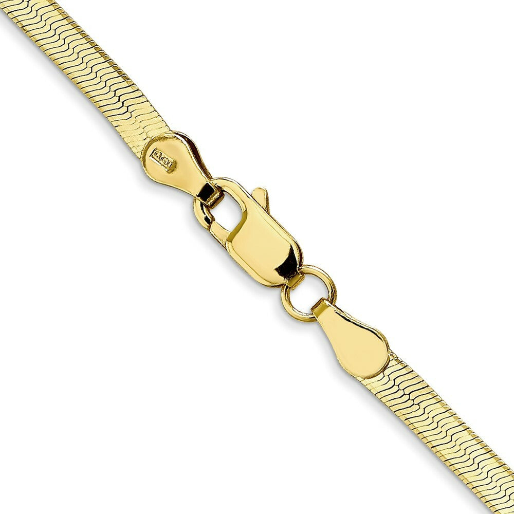 10K Yellow Gold 3.0mm Silky Herringbone Chain