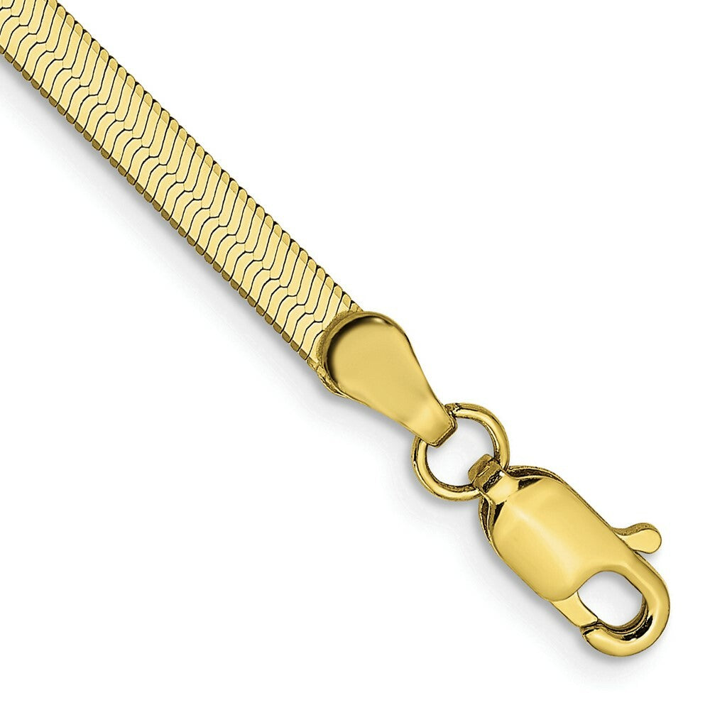 10K Yellow Gold 3.0mm Silky Herringbone Chain