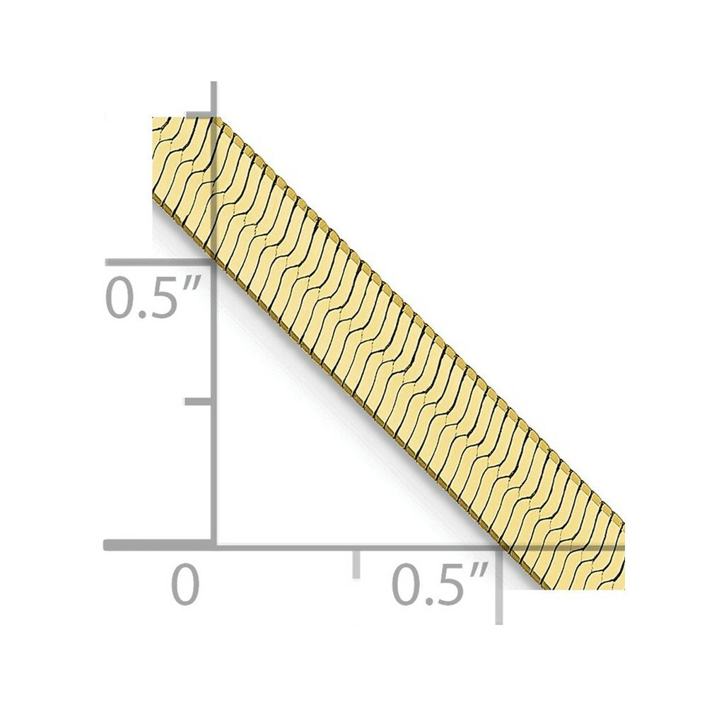 10K Yellow Gold 4.0mm Silky Herringbone Chain