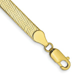 Load image into Gallery viewer, 10K Yellow Gold 5.0mm Silky Herringbone Chain
