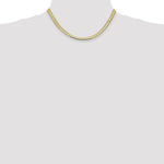 Load image into Gallery viewer, 10K Yellow Gold 5.5mm Silky Herringbone Chain
