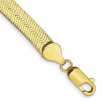 Load image into Gallery viewer, 10K Yellow Gold 5.5mm Silky Herringbone Chain
