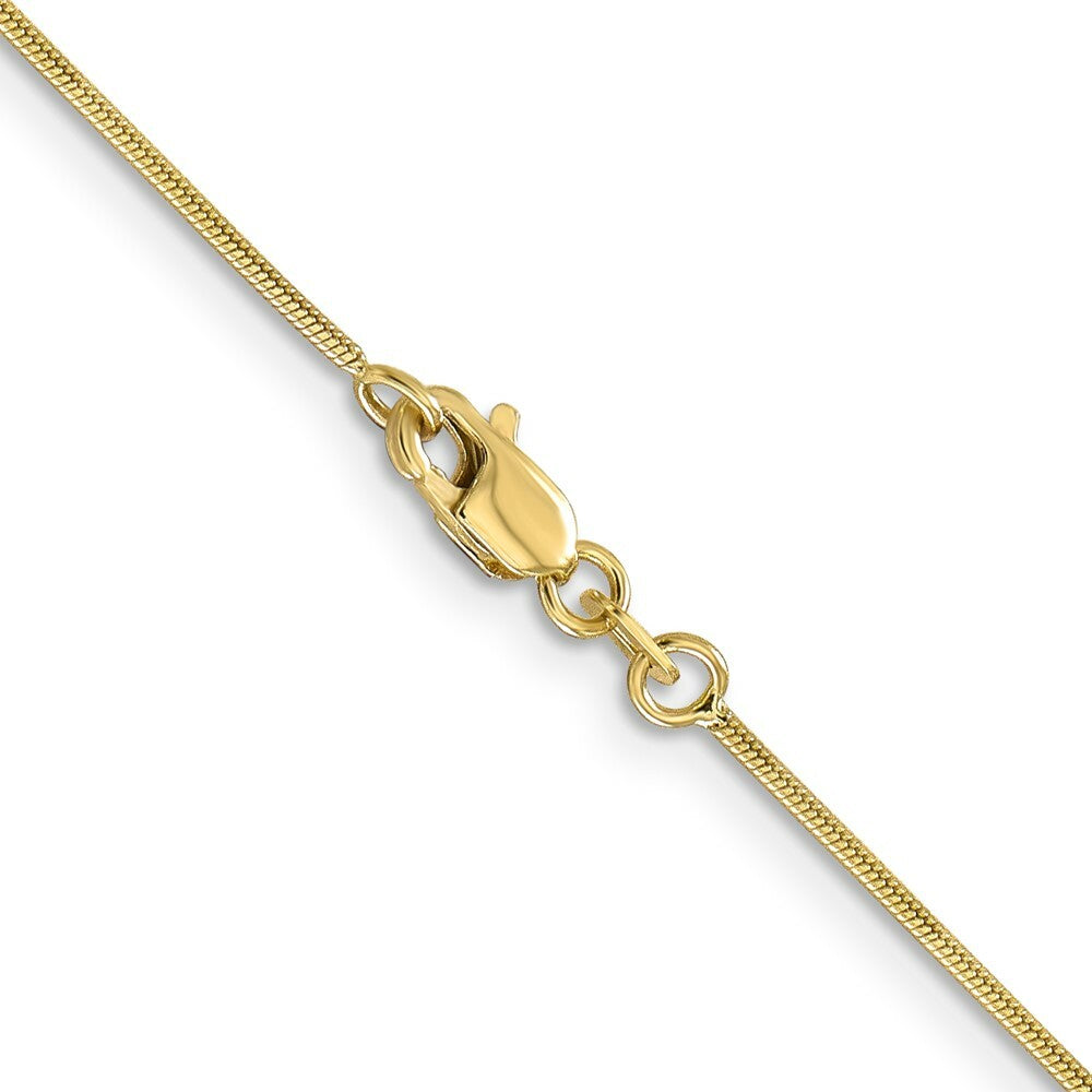 10K Yellow Gold .90mm Round Snake Chain
