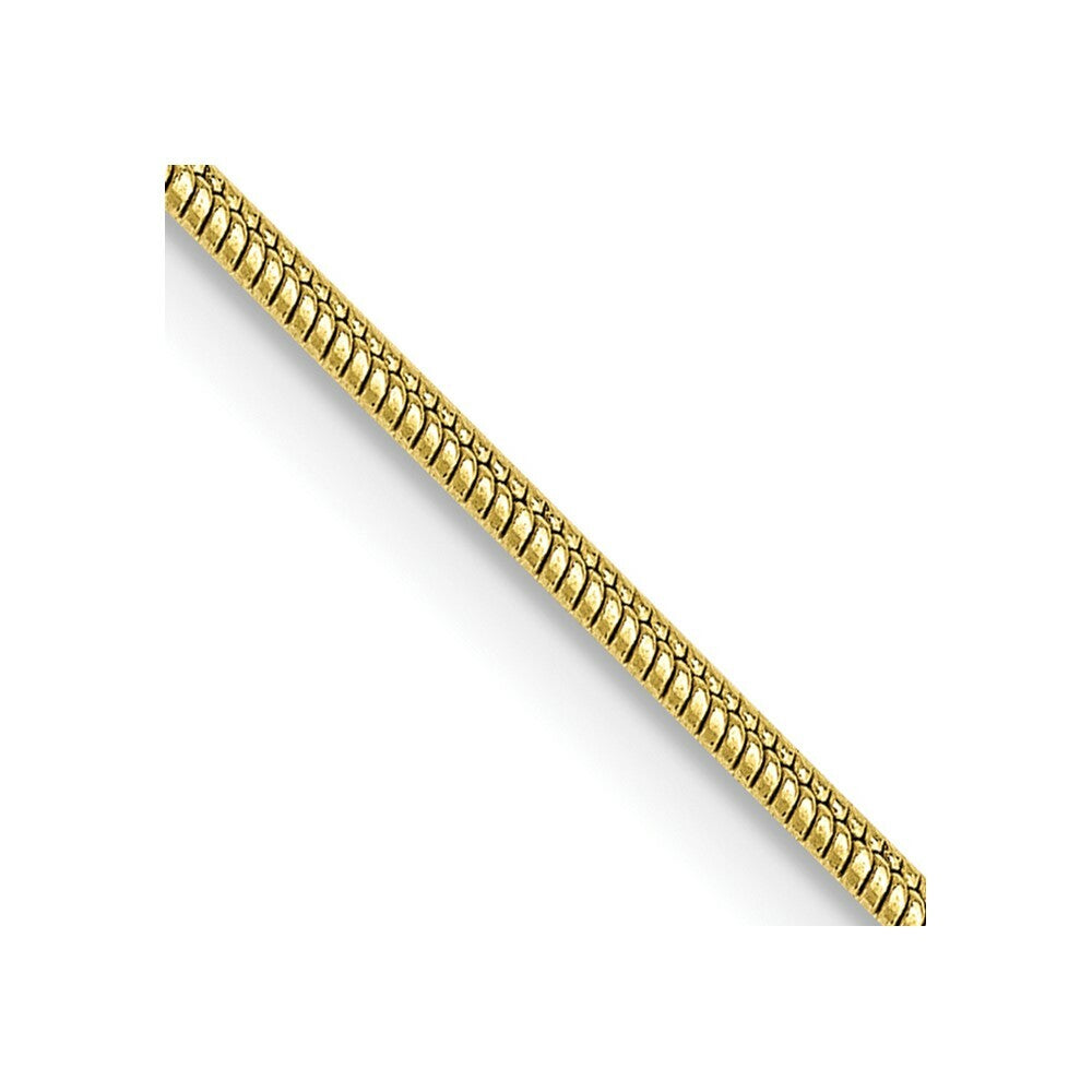 10K Yellow Gold 1.1mm Round Snake Chain