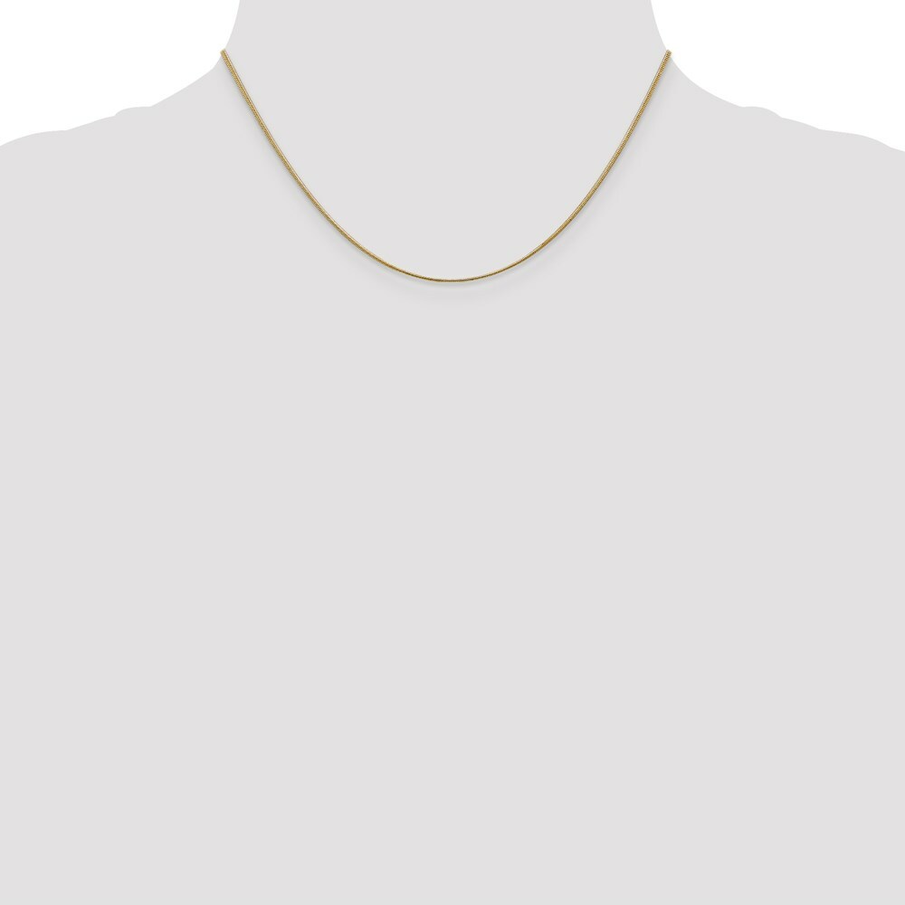10K Yellow Gold 1.1mm Round Snake Chain