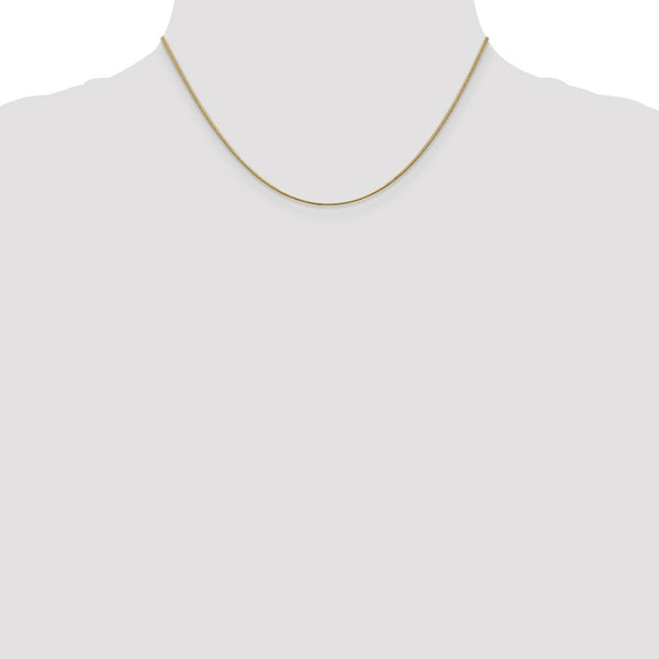 10K Yellow Gold 1.1mm Round Snake Chain