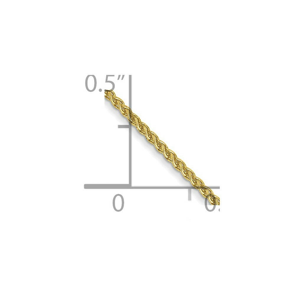 10K Yellow Gold YG 1mm Spiga Chain Necklace
