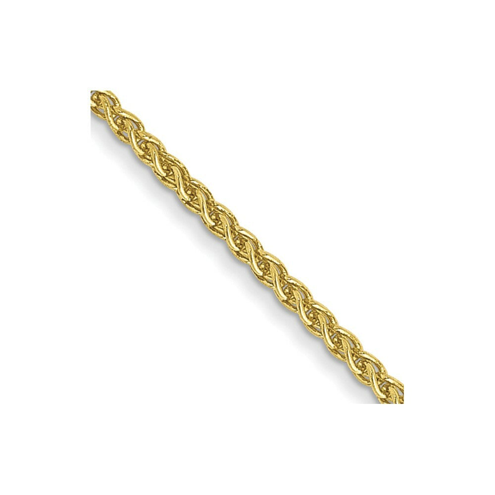 10K Yellow Gold YG 1mm Spiga Chain Necklace