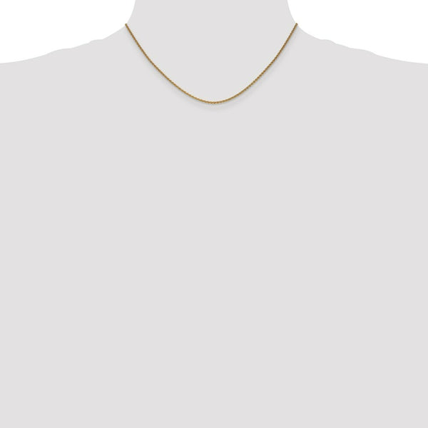 10K Yellow Gold 1.65mm Solid Polished Spiga Chain