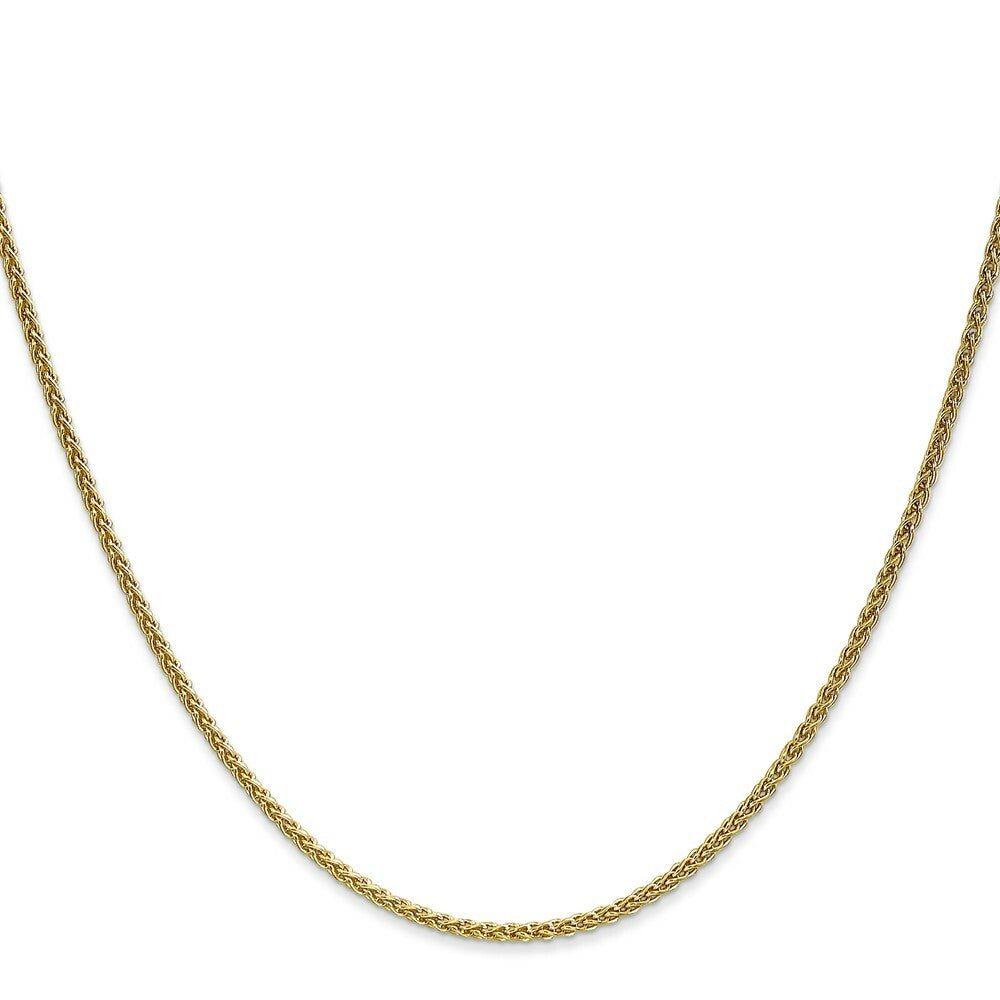 10K Yellow Gold 1.65mm Solid Polished Spiga Chain