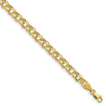 Load image into Gallery viewer, 10K Yellow Gold Lite 5mm Double Link Charm Bracelet
