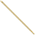 Load image into Gallery viewer, 10K Yellow Gold Lite 5mm Double Link Charm Bracelet
