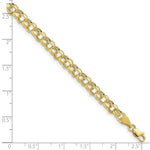 Load image into Gallery viewer, 10K Yellow Gold Lite 5mm Double Link Charm Bracelet
