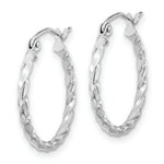 Load image into Gallery viewer, 10K Yellow White Gold Twist Polished Hoop Earring
