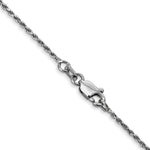 Load image into Gallery viewer, 10K White Gold 1.2mm Machine Made Diamond Cut Rope Chain Necklace

