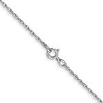 Load image into Gallery viewer, 10K White Gold .8mm Polished Lite Baby Rope Chain Necklace
