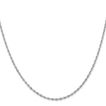 Load image into Gallery viewer, 10k White Gold 1.84mm Diamond-cut Quadruple Rope Chain

