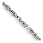 Load image into Gallery viewer, 10k White Gold 1.84mm Diamond-cut Quadruple Rope Chain
