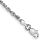 Load image into Gallery viewer, 10k White Gold 2.25mm Diamond-cut Quadruple Rope Chain
