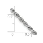 Load image into Gallery viewer, 10k White Gold 2.75mm Diamond-cut Quadruple Rope Chain
