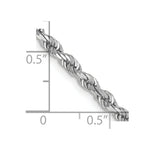 Load image into Gallery viewer, 10k White Gold 3.35mm Diamond-cut Quadruple Rope Chain

