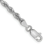 Load image into Gallery viewer, 10k White Gold 3.35mm Diamond-cut Quadruple Rope Chain
