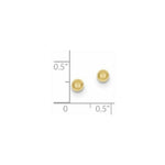 Load image into Gallery viewer, 10K Yellow Gold Polished Ball Post Earrings
