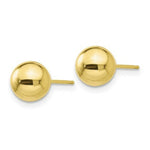 Load image into Gallery viewer, 10K Yellow Gold Polished Ball Post Earrings
