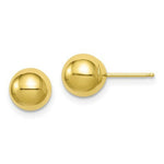 Load image into Gallery viewer, 10K Yellow Gold Polished Ball Post Earrings
