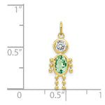 Load image into Gallery viewer, 10K Yellow Gold Birthstone Charm Pendant
