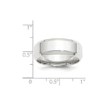 Load image into Gallery viewer, 10K White Gold 8mm Bevel Edge Comfort Fit Wedding Band Ring
