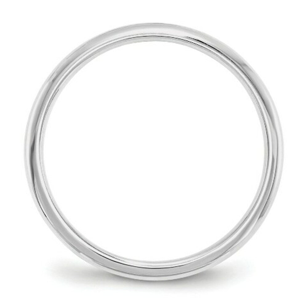 10K White Gold 2mm Standard Comfort Fit Wedding Band Ring
