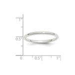 Load image into Gallery viewer, 10K White Gold 2mm Standard Comfort Fit Wedding Band Ring
