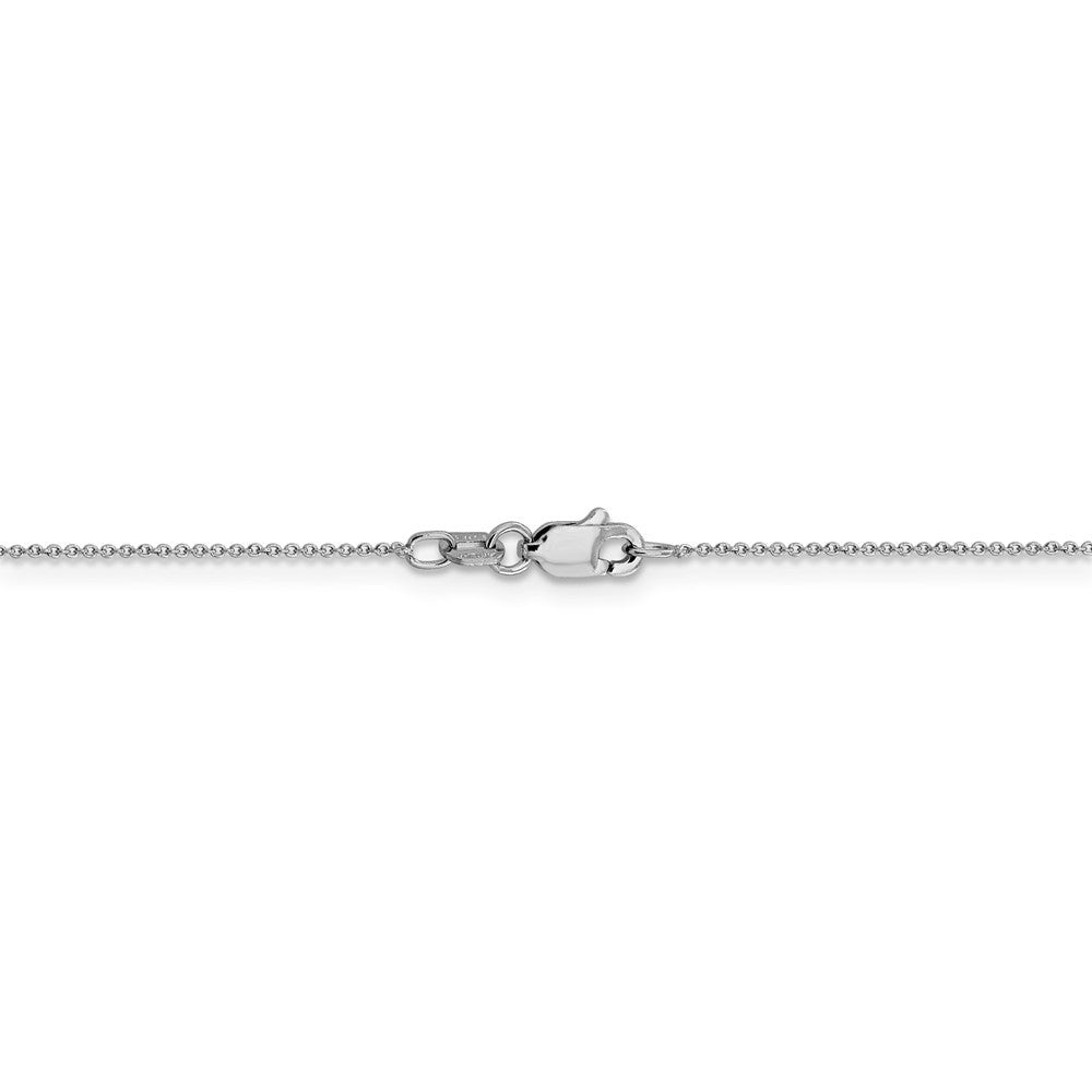 Leslies 14K White Gold Round Cable Chain Necklace  Length 16'' inches