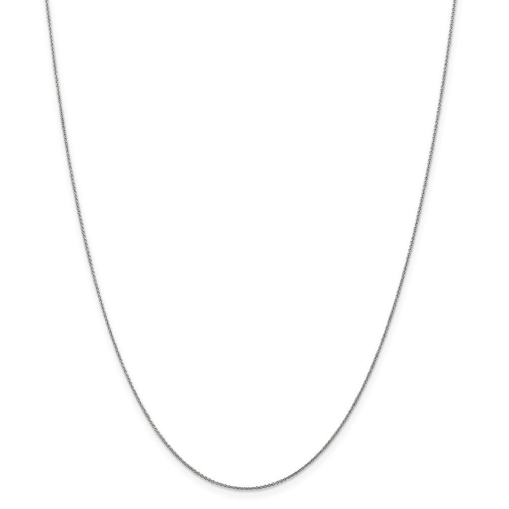 Leslies 14K White Gold Round Cable Chain Necklace  Length 16'' inches